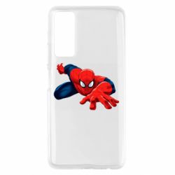Чехол для Huawei P Smart 2021 Spiderman and jump - PrintSalon