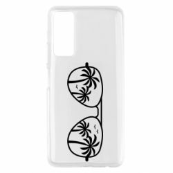 Чехол для Huawei P Smart 2021 Sunglasses And Palm Trees - PrintSalon