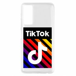 Чехол для Huawei P Smart 2021 Tik Tok Colorful Logo - PrintSalon