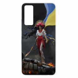 Чохол для Huawei P Smart 2021 Українка захисниця - PrintSalon