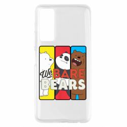 Чехол для Huawei P Smart 2021 We bare bears collage - PrintSalon