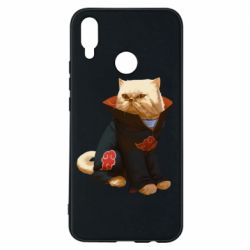 Чехол для Huawei P Smart Plus 2018 Akatsuki angry cat - PrintSalon