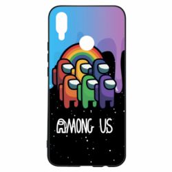 Чехол для Huawei P Smart Plus 2018 Among Us art paints - PrintSalon