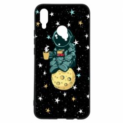 Чехол для Huawei P Smart Plus 2018 Astronaut and coffee