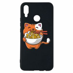 Чехол для Huawei P Smart Plus 2018 Cat and Ramen