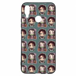 Чехол для Huawei P Smart Plus 2018 Cute Tanjiro with Nezuko - PrintSalon