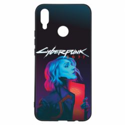 Чохол для Huawei P Smart Plus 2018 Cyberpunk Girl Portrait - PrintSalon