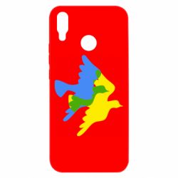 Чехол для Huawei P Smart Plus 2018 Dove flag of Ukraine - PrintSalon
