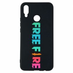 Чехол для Huawei P Smart Plus 2018 Free fire gradient logo - PrintSalon