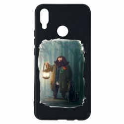 Чехол для Huawei P Smart Plus 2018 Хагрид в лесу - PrintSalon