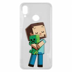 Чохол для Huawei P Smart Plus 2018 Heroes from Minecraft - PrintSalon