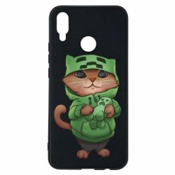 Чехол для Huawei P Smart Plus 2018 Кот Майнкрафт - PrintSalon