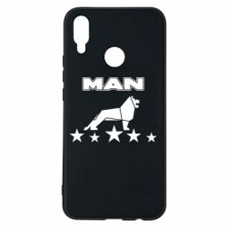 Чехол для Huawei P Smart Plus 2018 Man lion and stars - PrintSalon