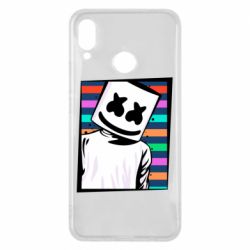 Чехол для Huawei P Smart Plus 2018 Marshmello Colorful Portrait - PrintSalon