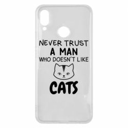 Чехол для Huawei P Smart Plus 2018 Не любит котов - не доверяй - PrintSalon