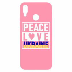 Чехол для Huawei P Smart Plus 2018 PEACE LOVE UKRAINE - PrintSalon