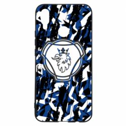 Чохол для Huawei P Smart Plus 2018 Scania logo and grunge - PrintSalon