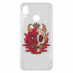 Чехол для Huawei P Smart Plus 2018 Skull face - PrintSalon