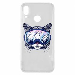 Чехол для Huawei P Smart Plus 2018 Snowboard Cat - PrintSalon