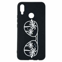 Чехол для Huawei P Smart Plus 2018 Sunglasses And Palm Trees - PrintSalon