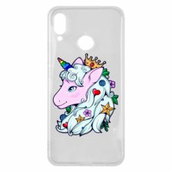 Чехол для Huawei P Smart Plus 2018 Unicorn Princess - PrintSalon
