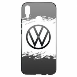 Чохол для Huawei P Smart Plus 2018 Volkswagen logo and grunge - PrintSalon