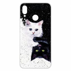 Чехол для Huawei P Smart Plus 2018 Yin and Yang cats - PrintSalon