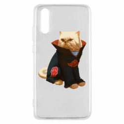 Чехол для Huawei P20 Akatsuki angry cat - PrintSalon