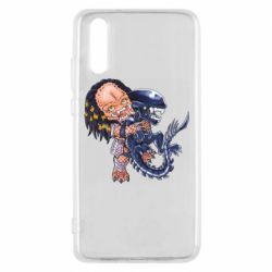 Чехол для Huawei P20 Alien vs Predator - PrintSalon