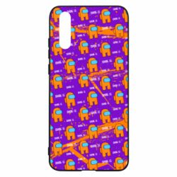 Чехол для Huawei P20 Among Us and grunge background