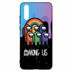 Чехол для Huawei P20 Among Us art paints - PrintSalon