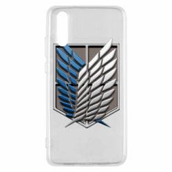 Чехол для Huawei P20 Attack Titan Survey Corps Logo 3D - PrintSalon