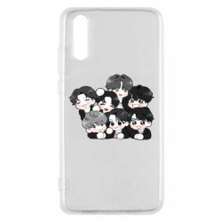 Чохол для Huawei P20 BTS Cute Art - PrintSalon