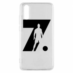 Чехол для Huawei P20 Cristiano Ronaldo Silhouette Art - PrintSalon