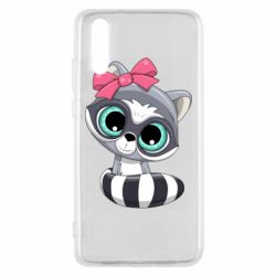 Чехол для Huawei P20 Cute raccoon - PrintSalon