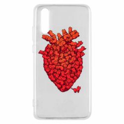 Чехол для Huawei P20 Heart of many cats - PrintSalon