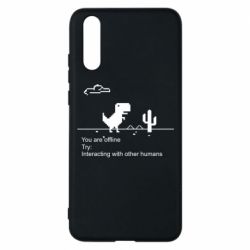 Чехол для Huawei P20 Internet Dinosaur - PrintSalon