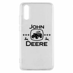 Чехол для Huawei P20 John Deere and tractor fanArt - PrintSalon
