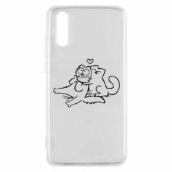 Чехол для Huawei P20 Кот Саймона Любовь - PrintSalon