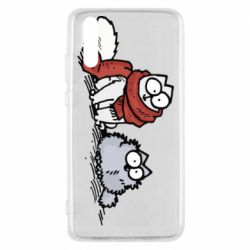 Чехол для Huawei P20 Кот Саймона Зима - PrintSalon