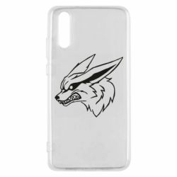 Чехол для Huawei P20 Kurama line art - PrintSalon