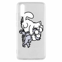 Чохол для Huawei P20 Любов котів - PrintSalon