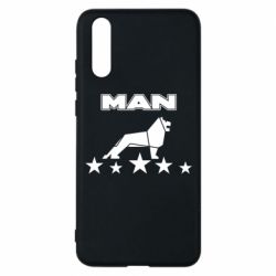 Чехол для Huawei P20 Man lion and stars - PrintSalon