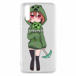 Чехол для Huawei P20 Minecraft anime - PrintSalon