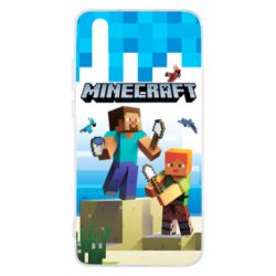 Чехол для Huawei P20 Minecraft summer - PrintSalon