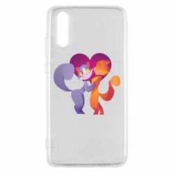 Чохол для Huawei P20 Парочка. Котики - PrintSalon