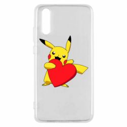 Чехол для Huawei P20 Pikachu Heart - PrintSalon