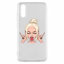 Чехол для Huawei P20 Punk Girl - PrintSalon