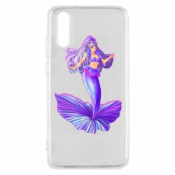 Чехол для Huawei P20 Purple Mermaid Barbie - PrintSalon