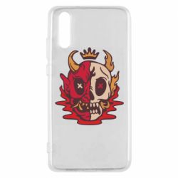 Чехол для Huawei P20 Skull face - PrintSalon